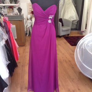 Robe de soirée longue violette