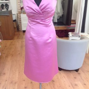 Robe de soirée courte rose